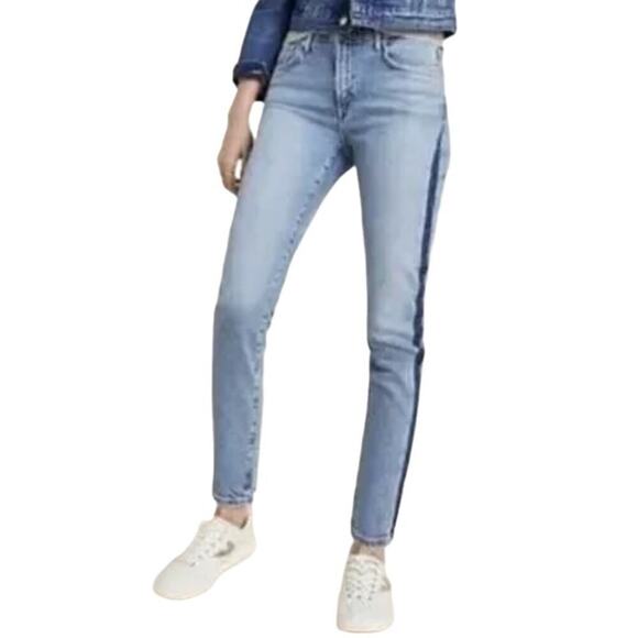 AGOLDE SWERVE TONI MID RISE LIGHT BLUE‎ WOMENS JEAN SIZE 31 - Picture 1 of 10
